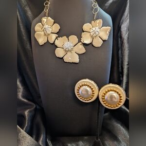 Vintage Necklace with Vintage Earrings